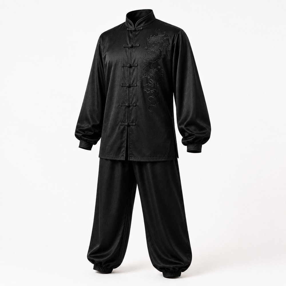 Uniforme Choy Li Fut Treino (Preto)